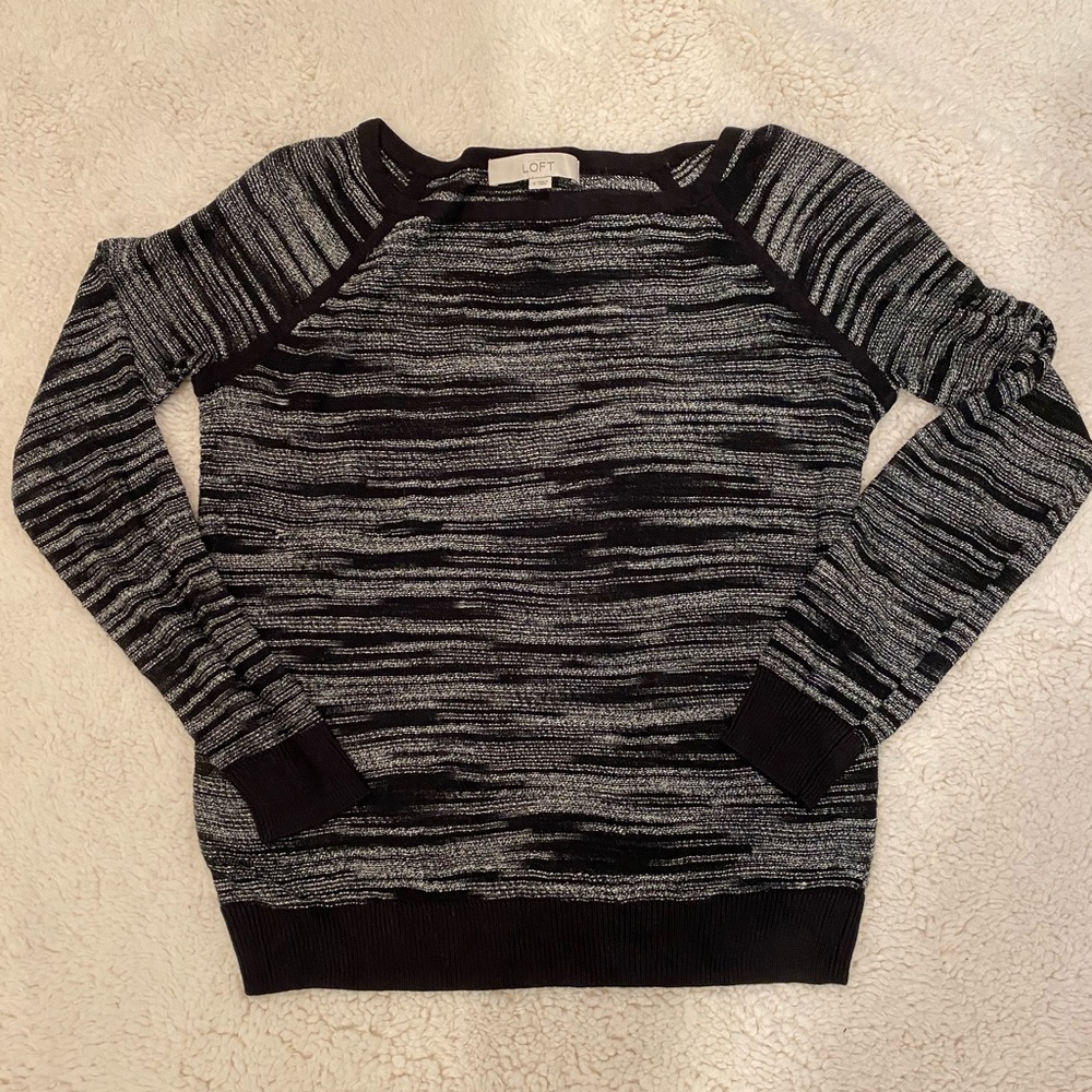 LOFT black and white sweater